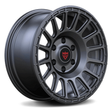 Custom 1 piece forged wheel in black finish, designed for high-performance vehicles and ideal for Toyota truck wheels.