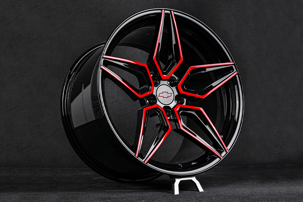 2023 Camaro ZL1 Custom Concave Black Forged Wheels: RV-MC07