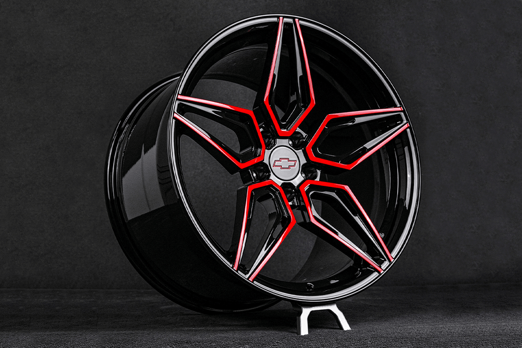2023 Camaro ZL1 Custom Concave Black Forged Wheels: RV-MC07