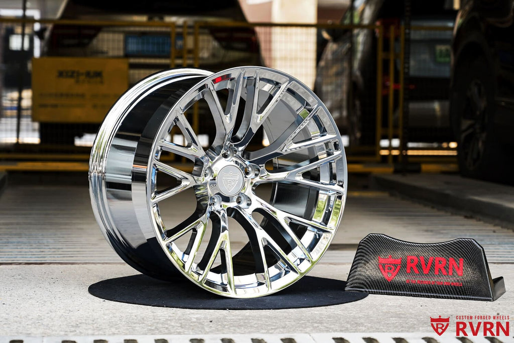 1965 Corvette C2 Restomod Custom Concave Chrome Forged Wheels: RV-MC65