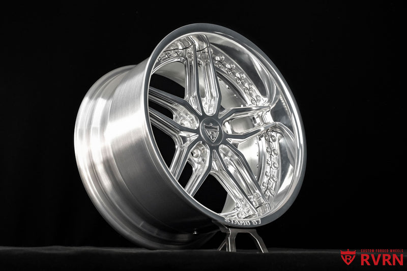 1967 Ford Mustang Polished Aluminum Wheels: RV-DP03