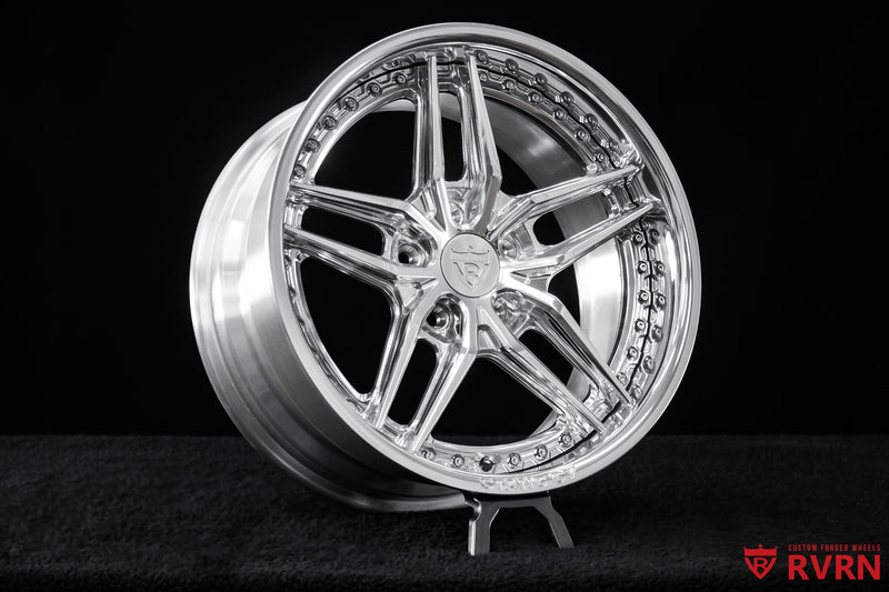 1967 Ford Mustang Polished Aluminum Wheels: RV-DP03