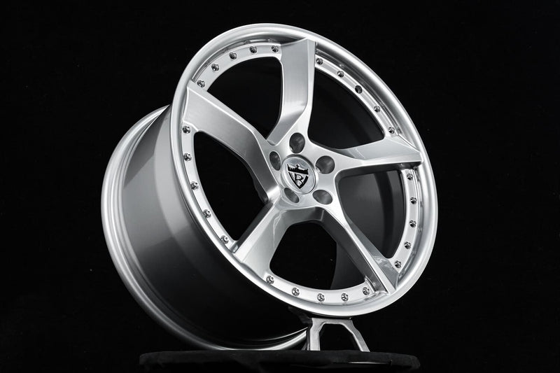 1991 Ferrari Testarossa Custom 5 Spoke Gloss Silver Forged Wheels: RV-MF01