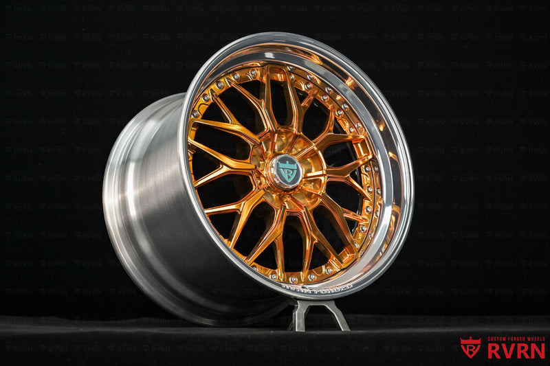 1995 Corvette ZR1 Polished Bronze & Brushed Aluminum Wheels: RV-DC12