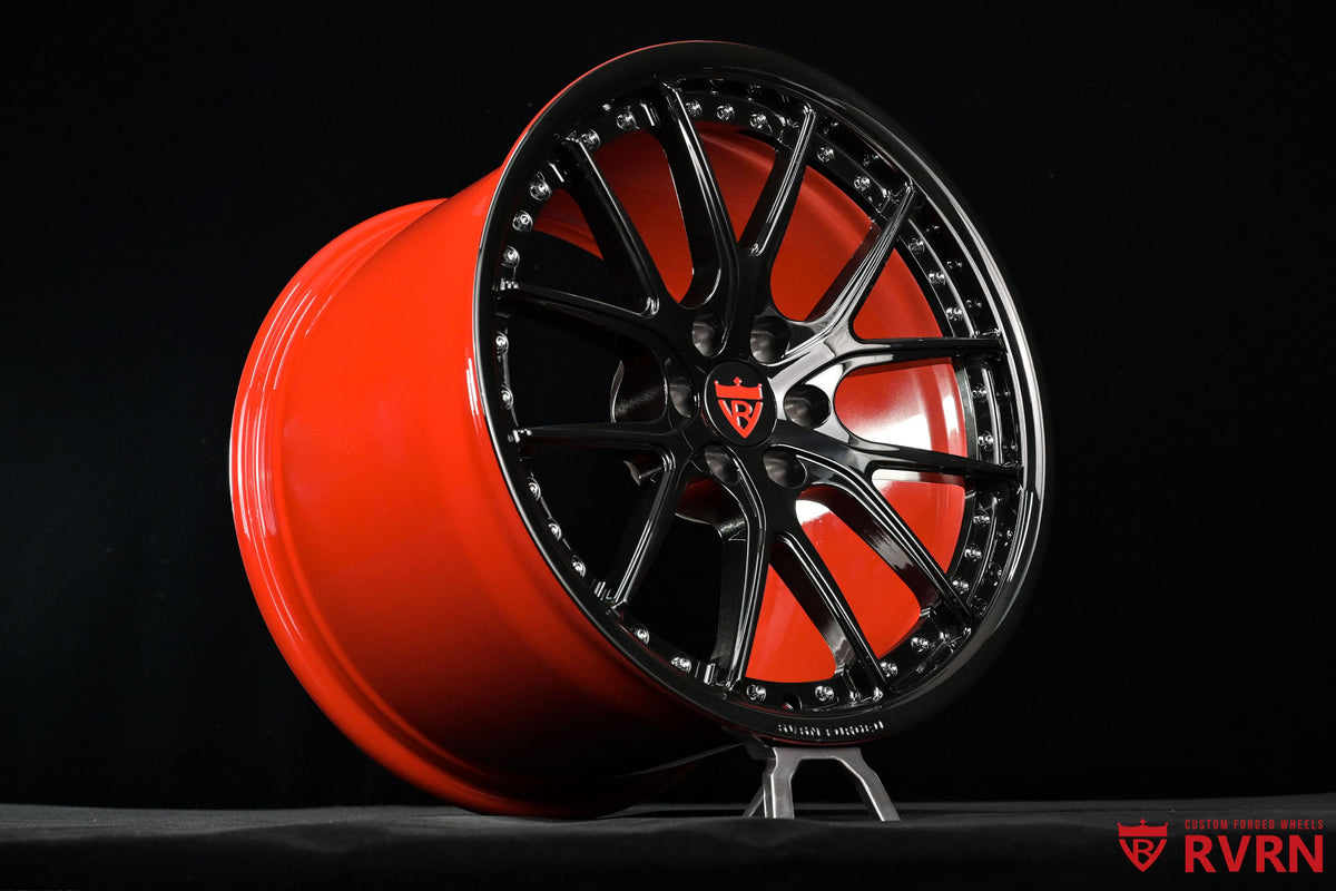 2005 Dodge Viper Gloss Black & Red Wheels: RV-MD03