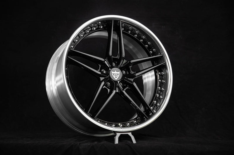 2009 Mercedes Benz Cl63 AMG Custom 5 Spoke Concave Polished Aluminum Forged Wheels: RV-DP03