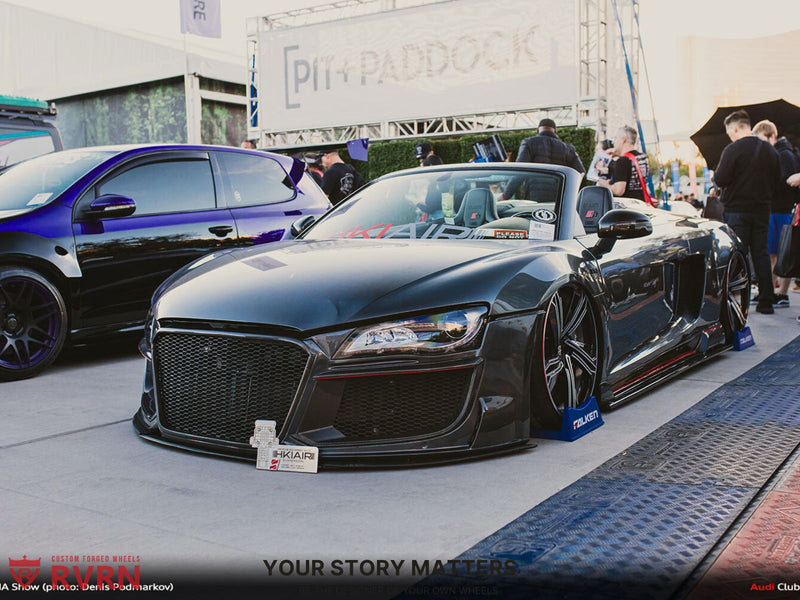 2011 Audi R8 V10 on RVRN Bespoke Forged Wheels RG-01 2024 SEMA Build showcased at RVRN Vehicle Gallery.
