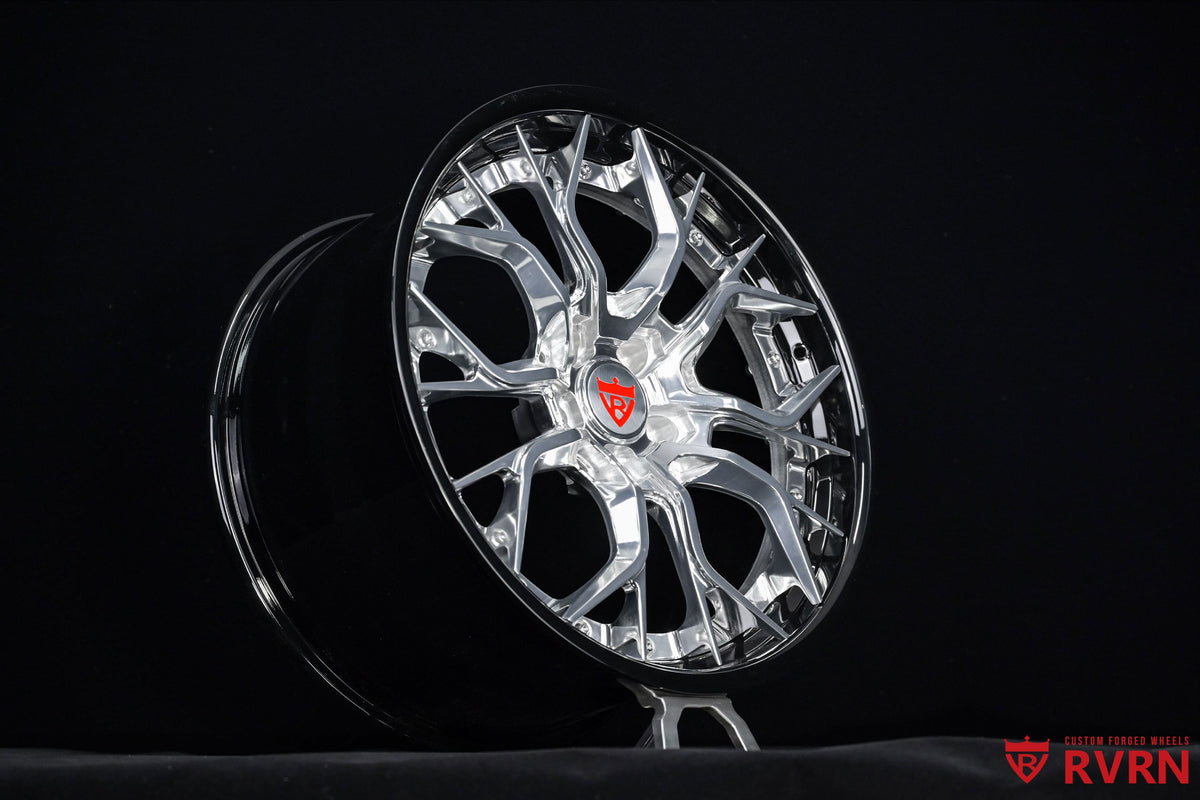 2011 Chevy Camaro 2LT Convertible Polished Aluminum & Gloss Black Wheels: RV-DR16 custom forged wheel by RVRN