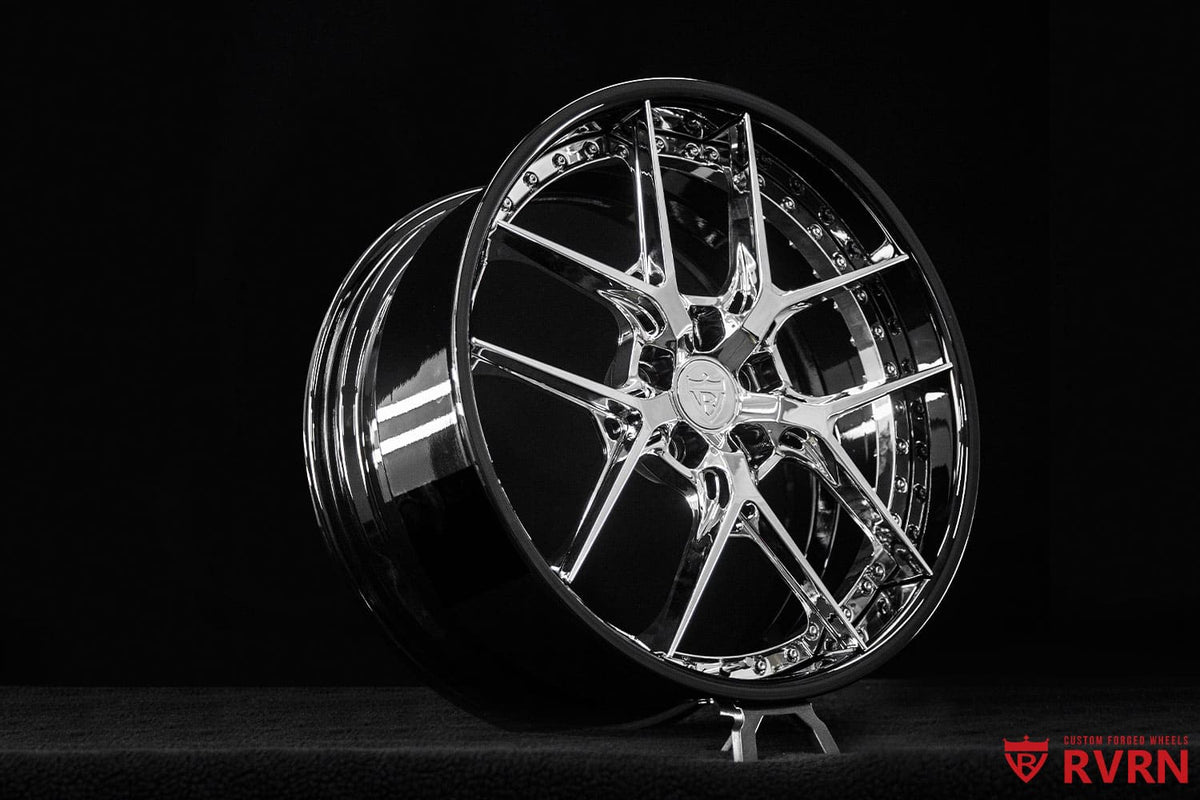 2013 Mercedes S550 Chrome & Black Wheels: RV-DR08