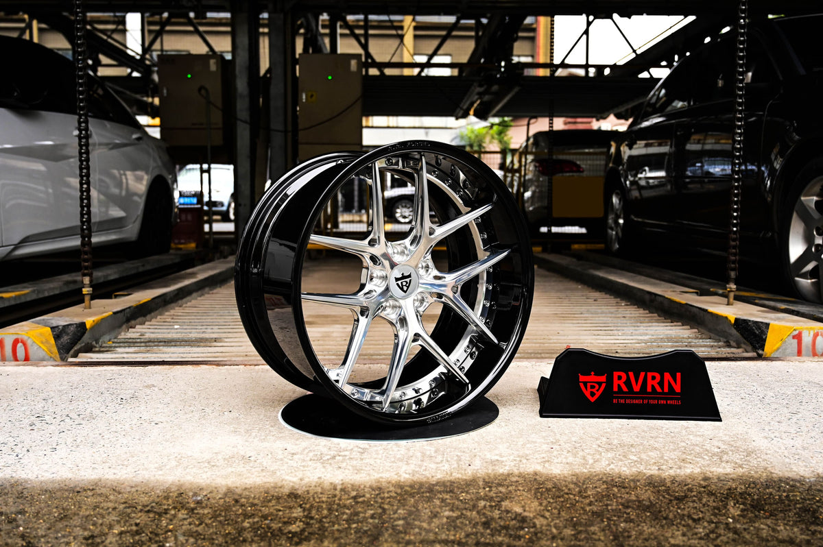 2015 Maserati Granturismo Custom Deep Dish Polished Aluminum Forged Wheels: RV-DR08D