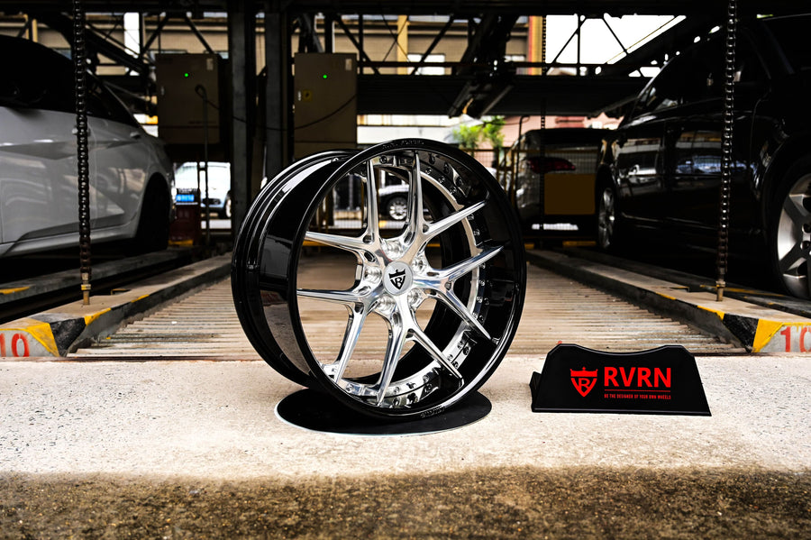 2015 Maserati Granturismo Custom Deep Dish Polished Aluminum Forged Wheels: RV-DR08D