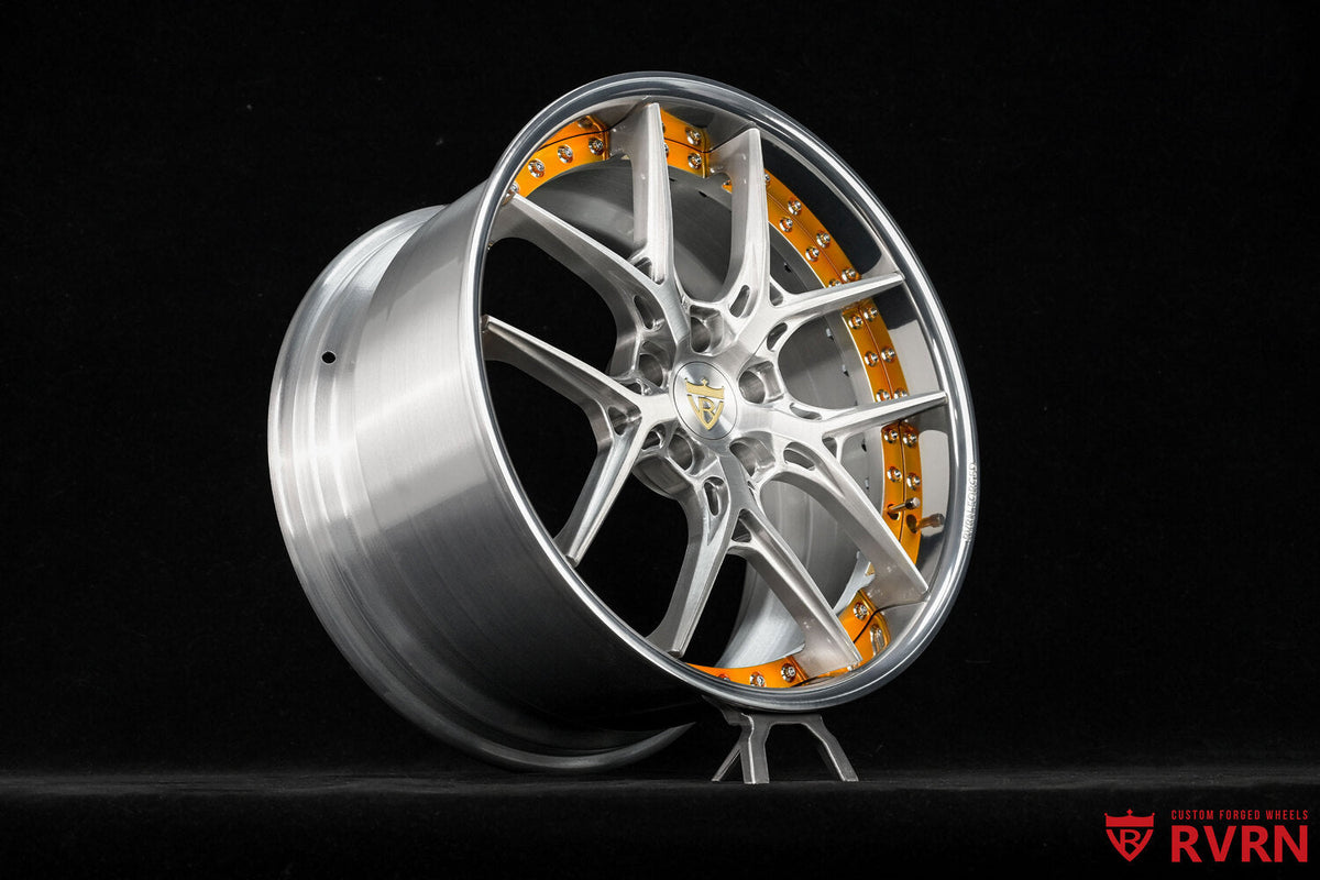 2024 Corvette C8 Stingray Custom Brushed Aluminum Forged Wheels: RV-DR08D