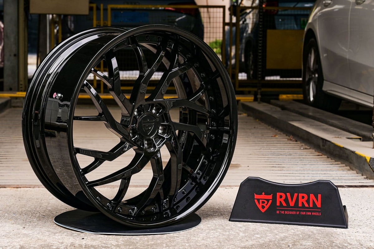 2016 Mercedes Benz S63 Coupe Custom Deep Dish Black Forged Wheels: RV-DM01