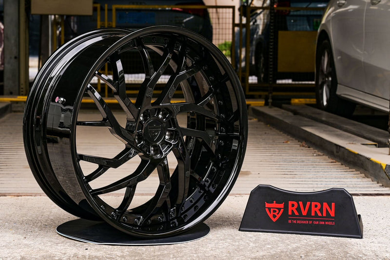 2016 Mercedes Benz S63 Coupe Custom Deep Dish Black Forged Wheels: RV-DM01