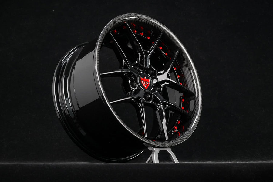 2016 Subaru Wrx Premium Custom Deep Dish Gloss Black Forged Wheels: RV-DR08