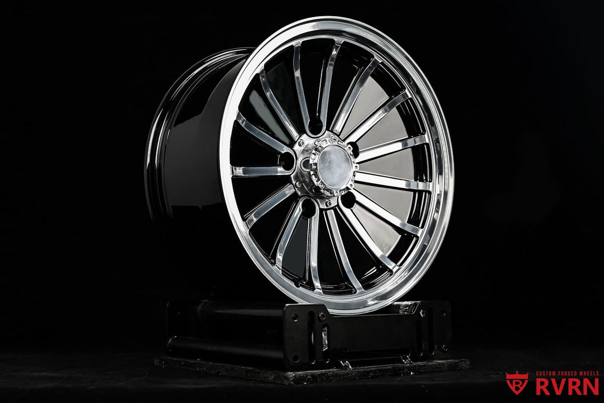 2016 Toyota Tundra Custom Concave Full Face Black Forged Wheels: RV-MR04