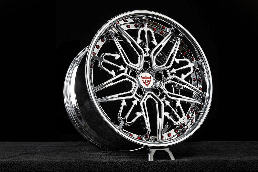 2017 Corvette C7 Grand Sport Custom Deep Dish Chrome Forged Wheels: RM-01
