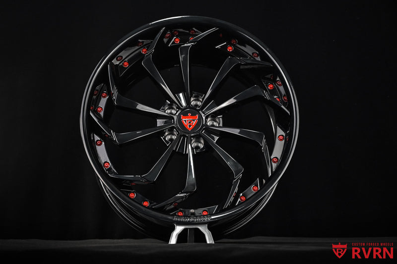 2020 Corvette C8 Stingray Gloss Black Wheels: RV-DC06