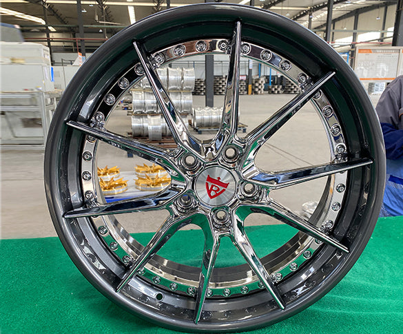 2020 Acura MDX on RVRN RV-DB082 custom forged wheels in chrome grey - 01