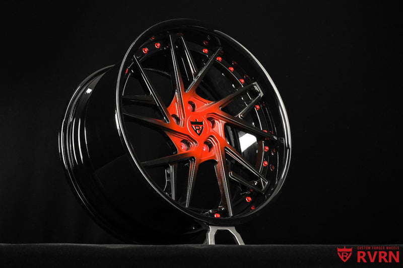 2021 Chevrolet Corvette Stingray Gloss Black & Red Wheels: RV-DS74