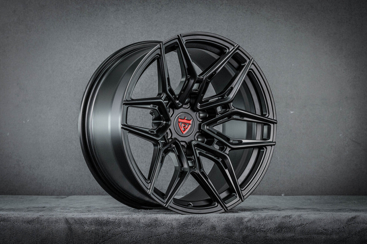 2021 Dodge Ram TRX Custom 6 Lug Matte Black Forged Wheels: RV-MR616