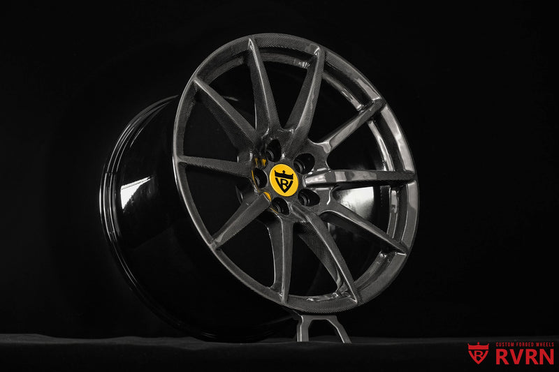 2022 Ferrari SF90 Carbon Fiber & Gloss Black Wheels: RV-MF16