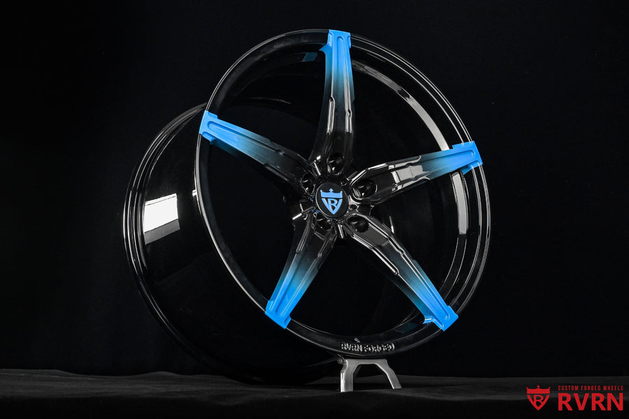 2023 Corvette C8 Stingray Z51 Rapid Blue & Gloss Black Wheels : RV-MJ201