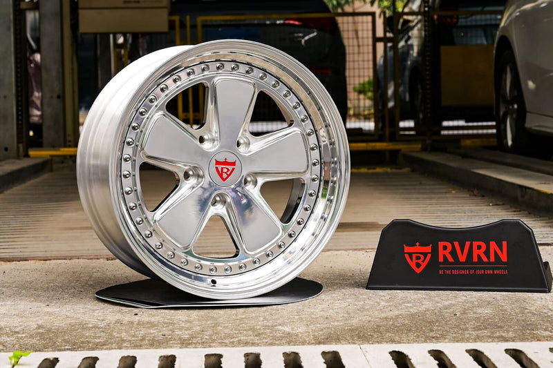 2023 Porsche 911 Carrara Custom 5 Spoke Polished Aluminum Forged Wheels: RV-DV70