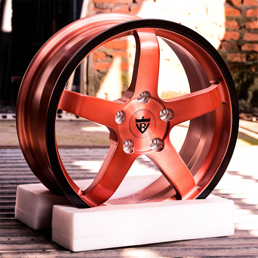 2023 Jeep Wrangler on RVRN RV-MJ01 forged wheels in Brushed Rose Gold with Matte Black Lip (photo 01)
