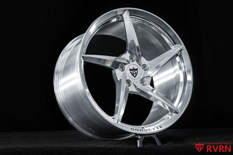 2025 Corvette C8 Stingray Polished Aluminum Wheels: RV-MC35