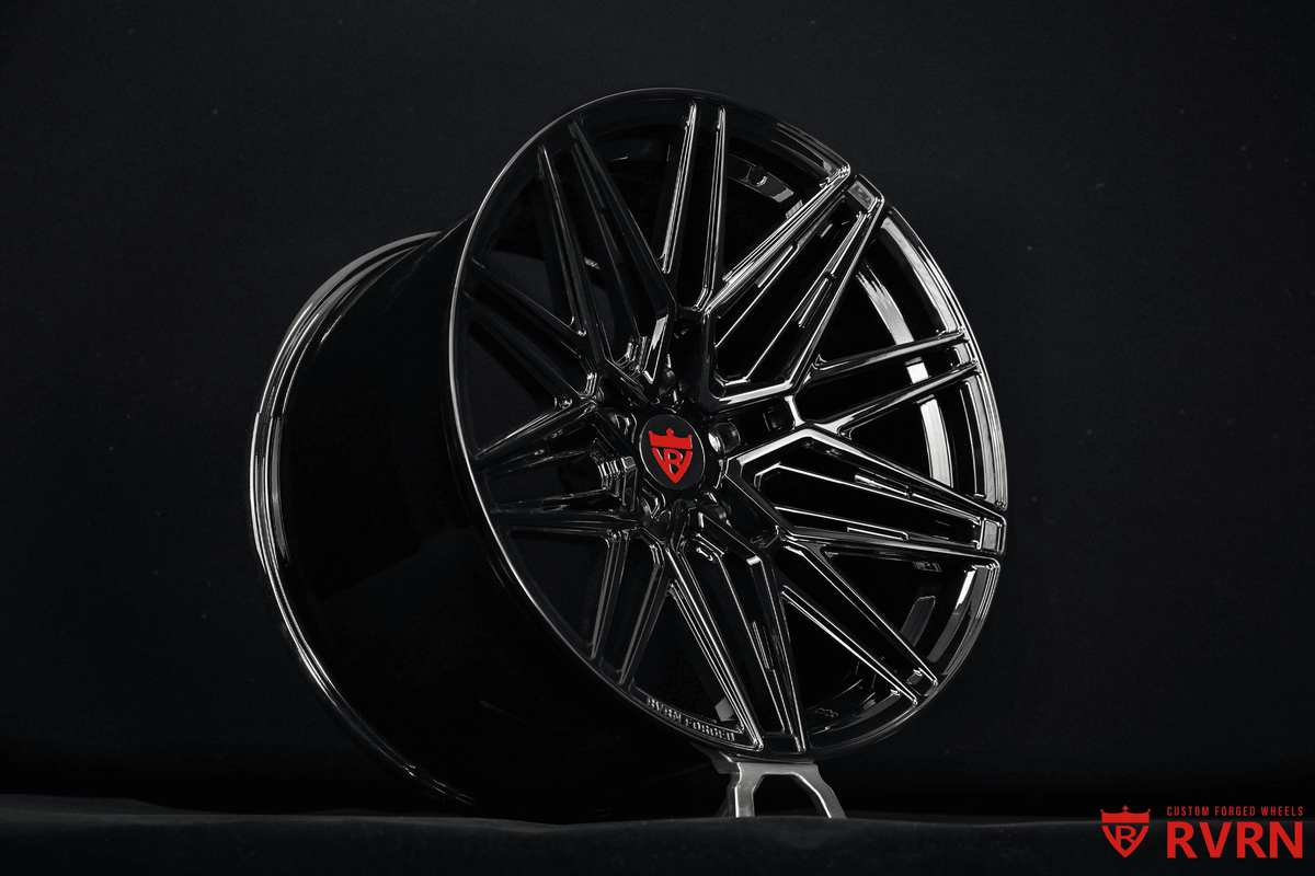 Gloss Black mesh forged wheel, RVRN RV-MS808 custom wheels for the 2026 Corvette ZR1 ZTK