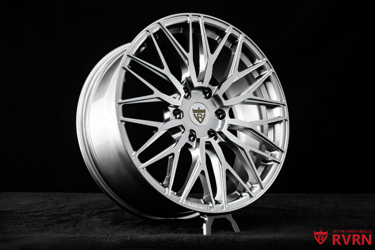 RVRN RV-MG122 Lexus GX 550 forged wheel gallery showcasing custom Y spoke design, gloss gunmetal finish and 20x8.5 fitment