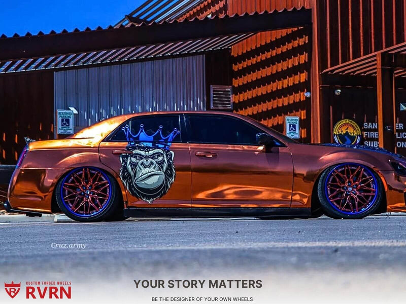 2014 Chrysler 300S Custom with 22-Inch Forged Wheels RV-C081 featuring unique custom forged wheels.