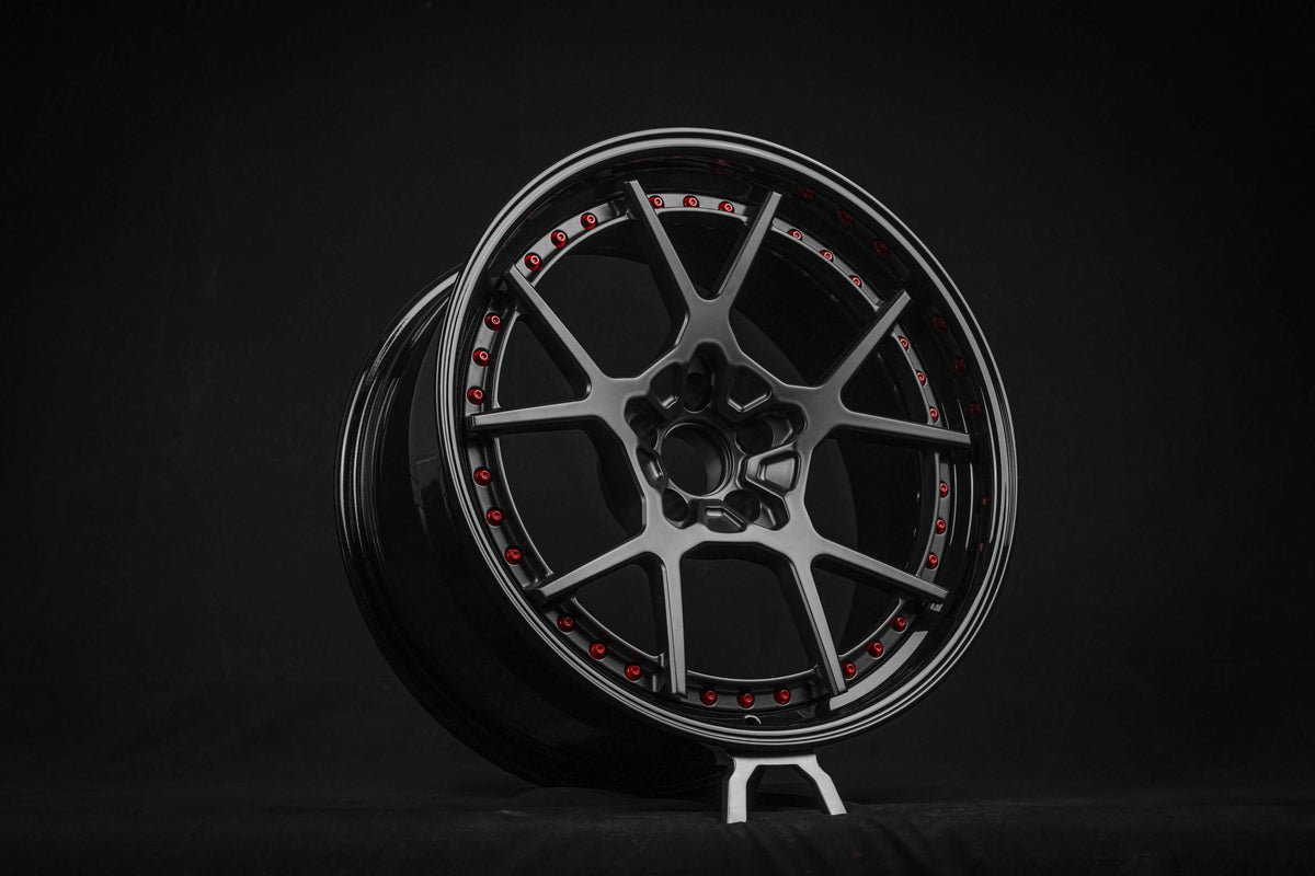 2019 Ford Mustang GT Custom Concave Black Wheels: RV-DF04