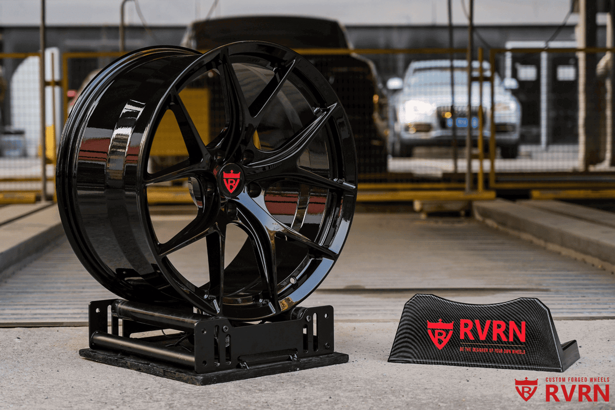 2023 Dodge Challenger Hellcat Custom Concave Black Forged Wheels: RV-MR05