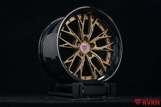 custom forged step lip rims for your dodge durango r/t, deep lip bronze and black wheels for any vehicle, RVRN forged 2-piece wheels