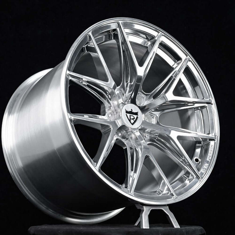 Concave Rims for Dodge Viper RT/10 with 6 lugs, custom forged monoblock polished wheels RV-MH051 series RVRN Forged