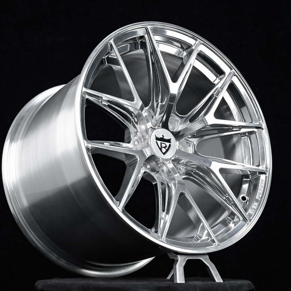 Concave Rims for Dodge Viper RT/10 with 6 lugs, custom forged monoblock polished wheels RV-MH051 series RVRN Forged