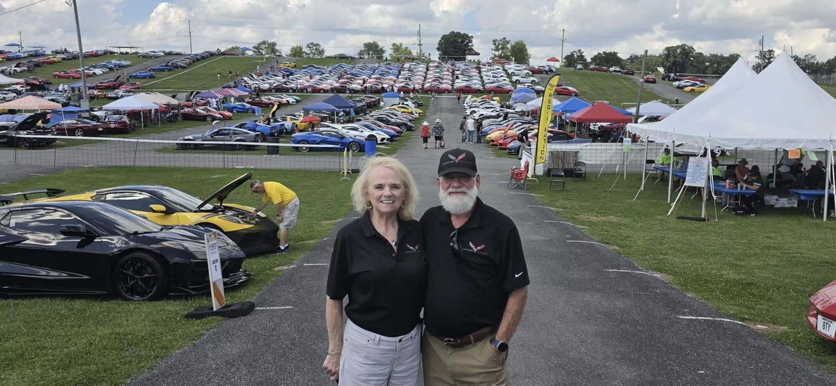 RVRN Wheels VIP members at Corvettes at Carlisle 2026 on the show grounds at the Carlisle Fairgrounds