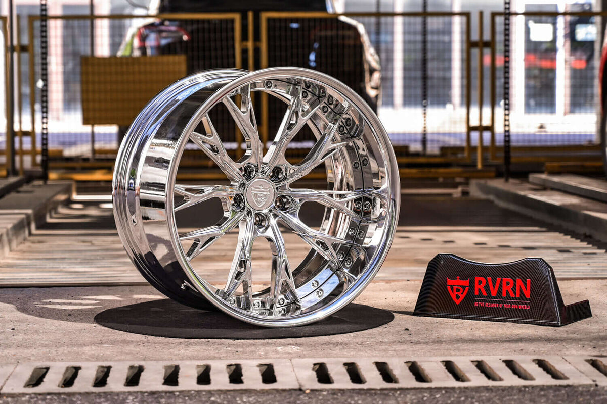 2023 Dodge Challenger Hellcat Widebody Custom Deep Dish Chrome Forged Wheels: RV-DC04