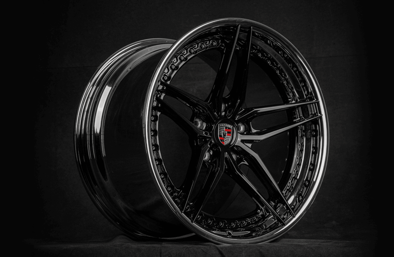 RVRN Wheels RV-DP03 series 5-spoke design on a 2008 Porsche 911 Turbo