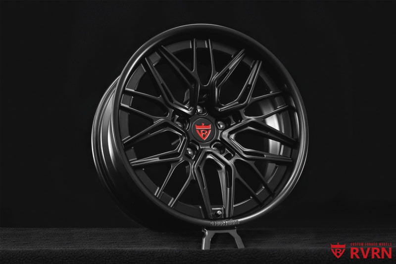 Custom Chevy Matte Black Wheels: RV-T081
