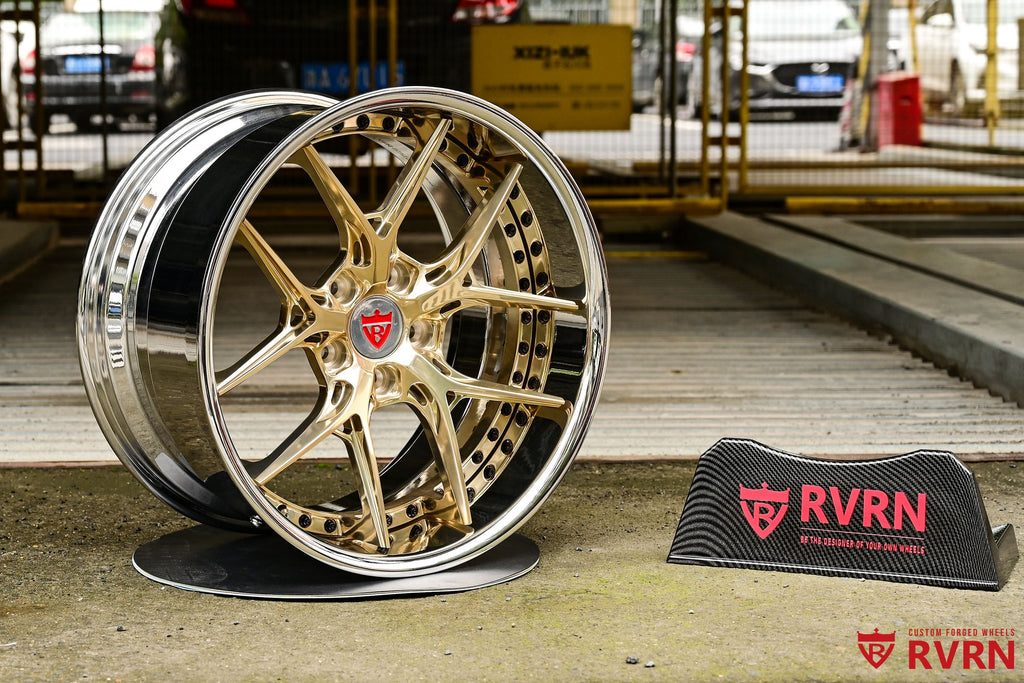 Custom Forged 2-Piece Deep Dish Wheels RV-DR08D 2004 BMW M3 E46