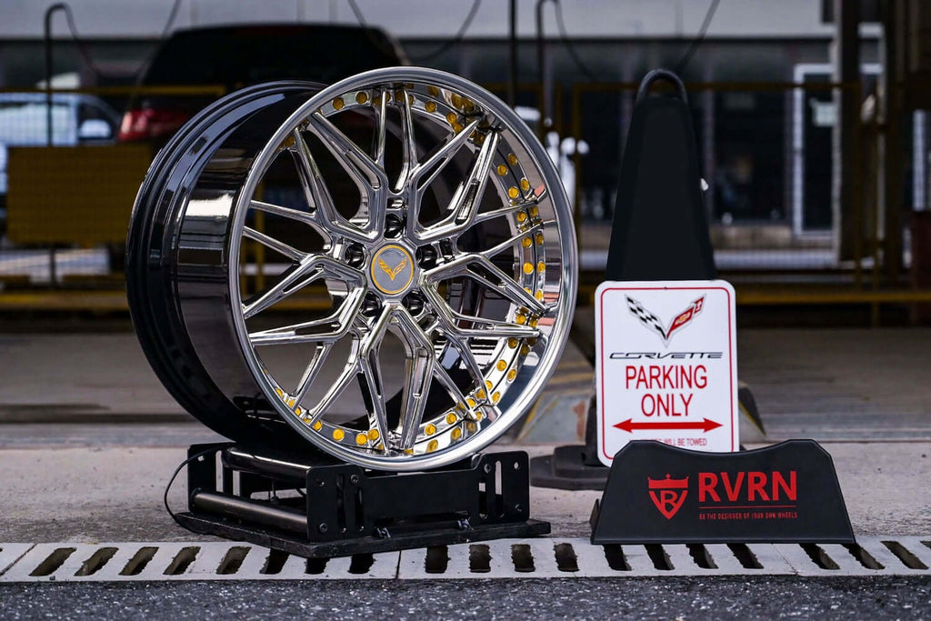 2015 Corvette C7 Z06 Custom Deep Dish Chrome Wheels: RV-T081