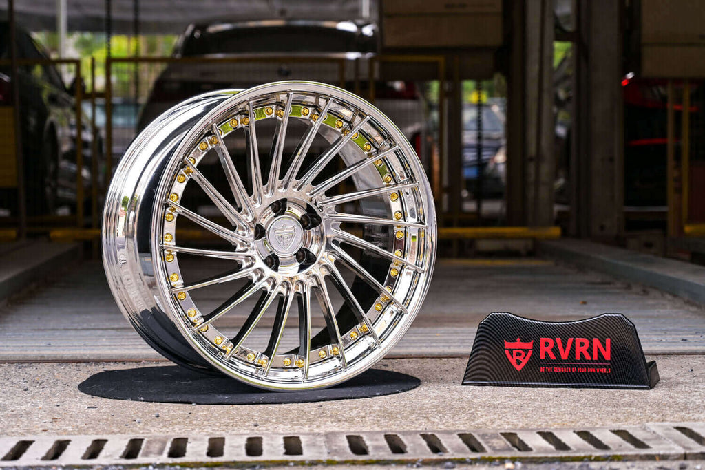 2007 Mercedes Benz CL600 Custom Deep Dish Chrome Forged Wheels: RV-DN01