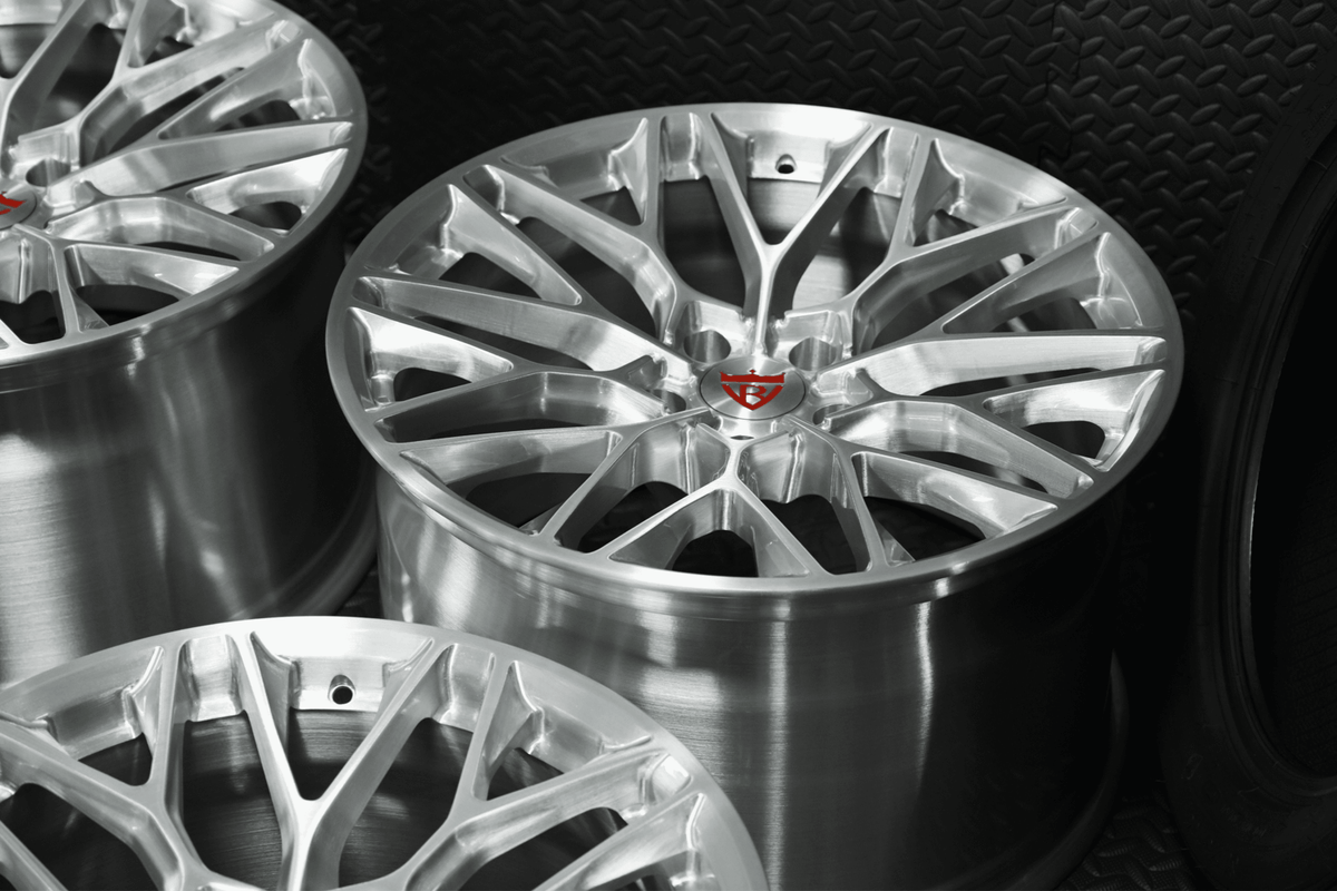 Corvette C7 Z06 custom Forged Wheels in 19x10/20x13 setup with a concave style