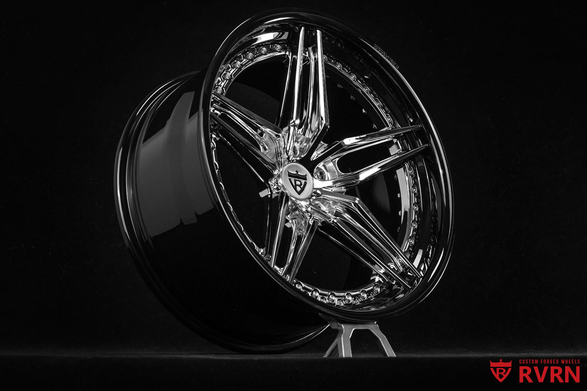 1987 Chevrolet Monte Carlo SS Aero Coupe Custom 5 Spoke Chrome Wheels: RV-DP03 