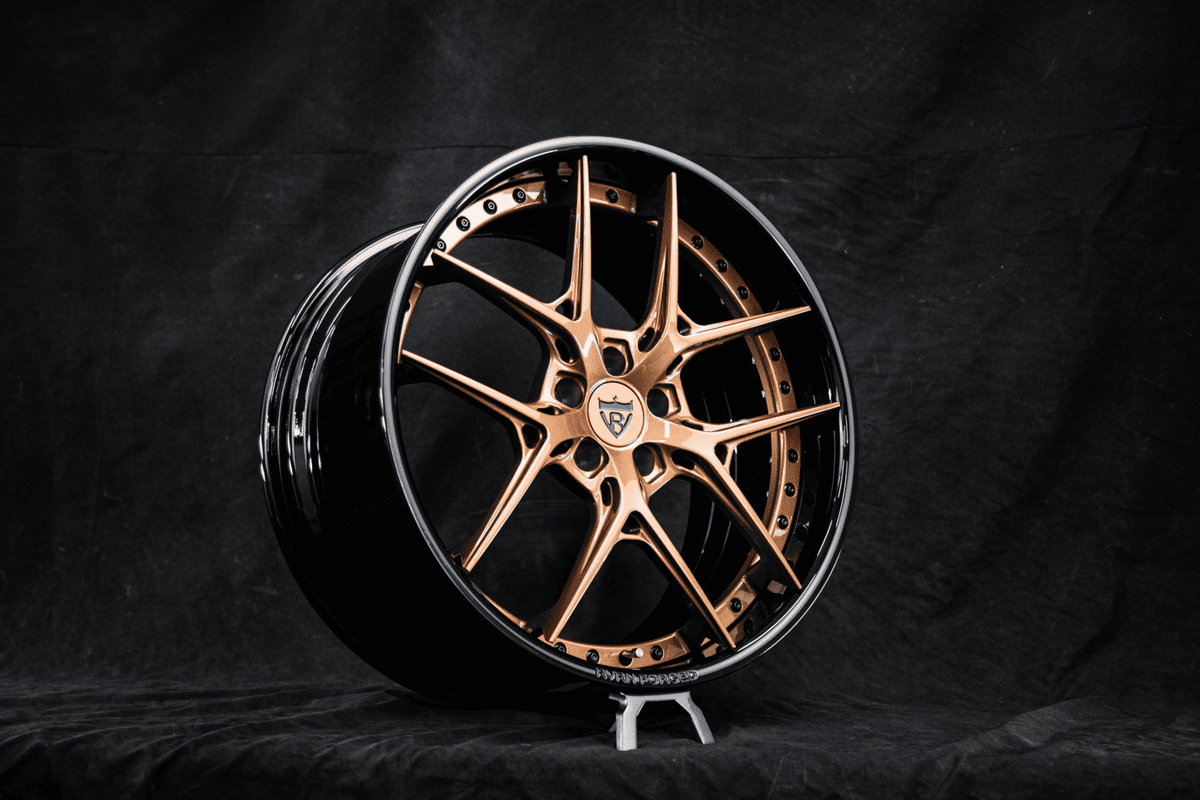 2024 Ford Mustang Gt Custom Deep Dish Gloss Purple Bronze Forged Wheels: RV-DR08