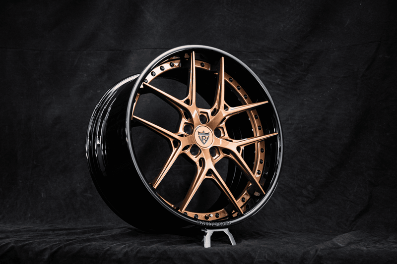 2024 Ford Mustang Gt Custom Deep Dish Gloss Purple Bronze Forged Wheels: RV-DR08