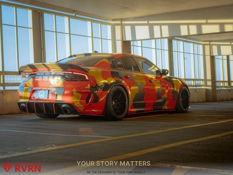 2020 Dodge Charger 392 Scat Pack Widebody with Deep Dish Wheels RV-T081 featuring custom forged wheels.